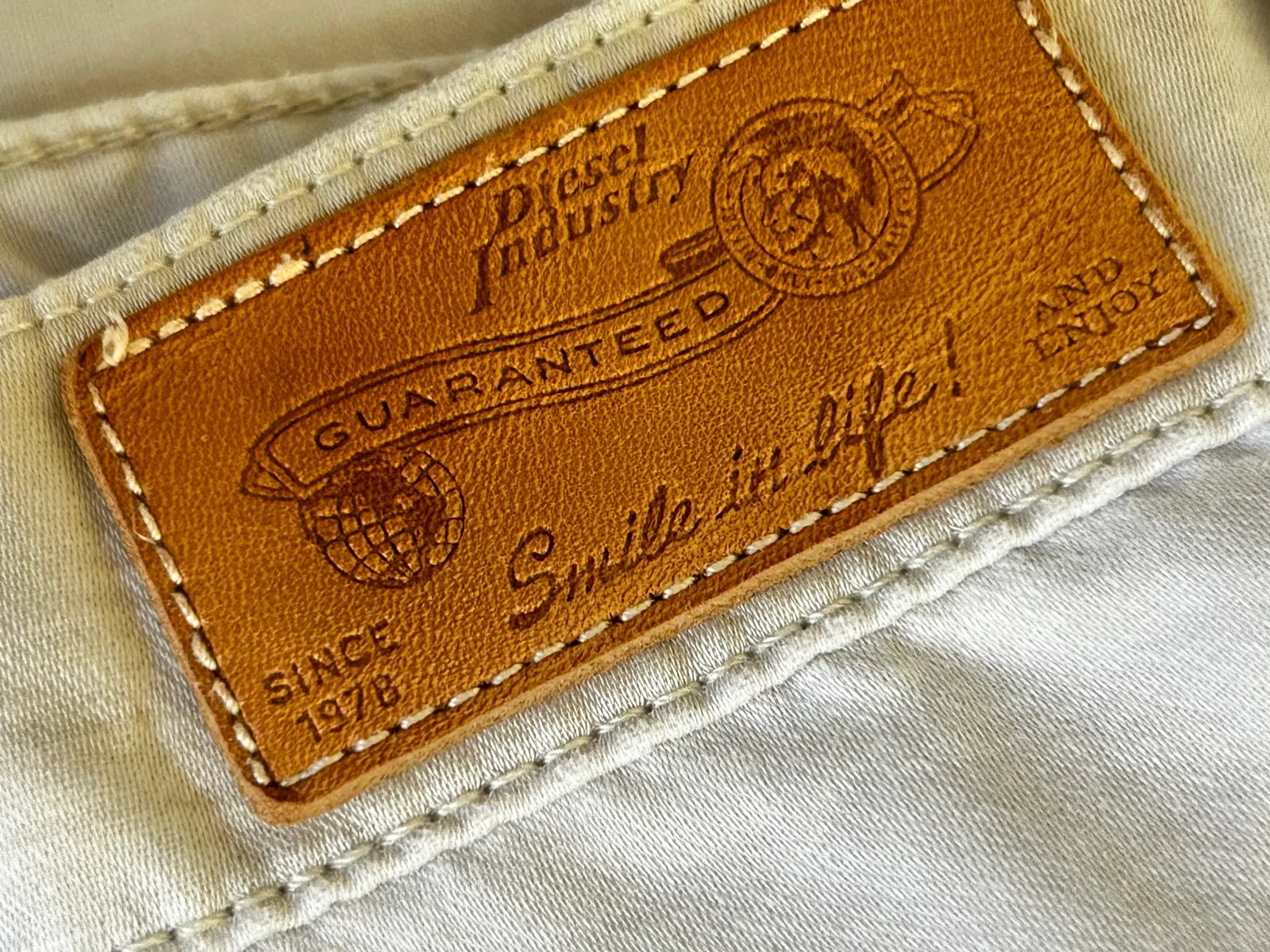 Ecru linen & cotton Diesel pants – Chic carrot cut, size 28 – photo 11